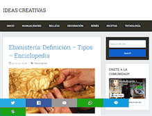 Tablet Screenshot of ideascreativas.net